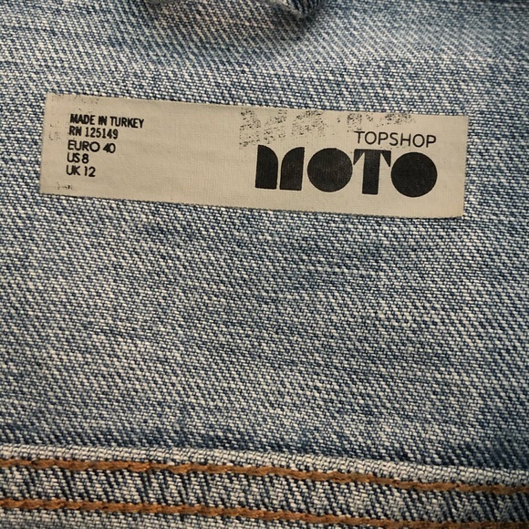 Topshop Oversized Denim Jacket - Picture 3 of 5